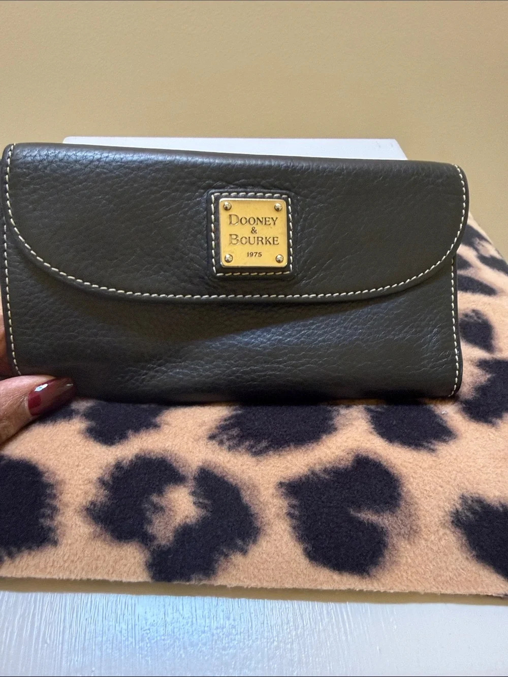 Dooney & Bourke Black Leather Continental Wallet